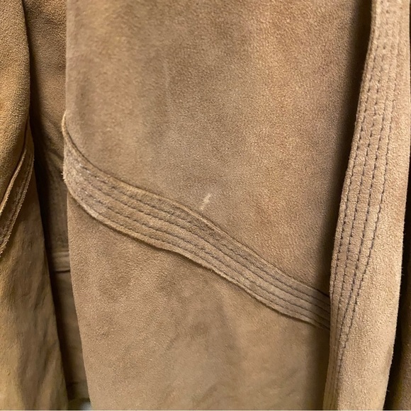 Torn by Ronny Kobo Brown Sienna Suede Leather Open Vest Size M NEW - Picture 11 of 11